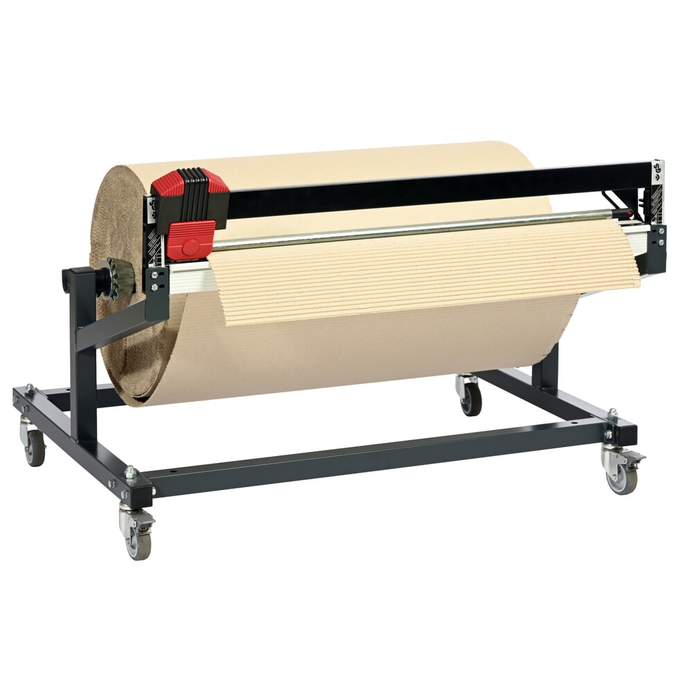 N° de l'image du produit 3 : Rocholz support de découpe sous table Standard, version mobile, poids maximal du rouleau 200 kg, largeur de coupe 750 mm