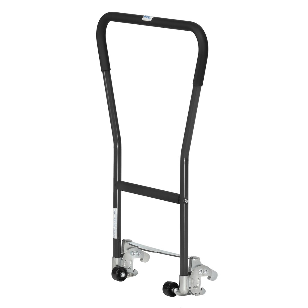 Arceau de poussée encliquetable pour rouleurs fetra® avec butées d’angle, gris anthracite Illustration du produit: Arceau de poussée encliquetable pour rouleurs fetra® avec butées d’angle, gris anthracite