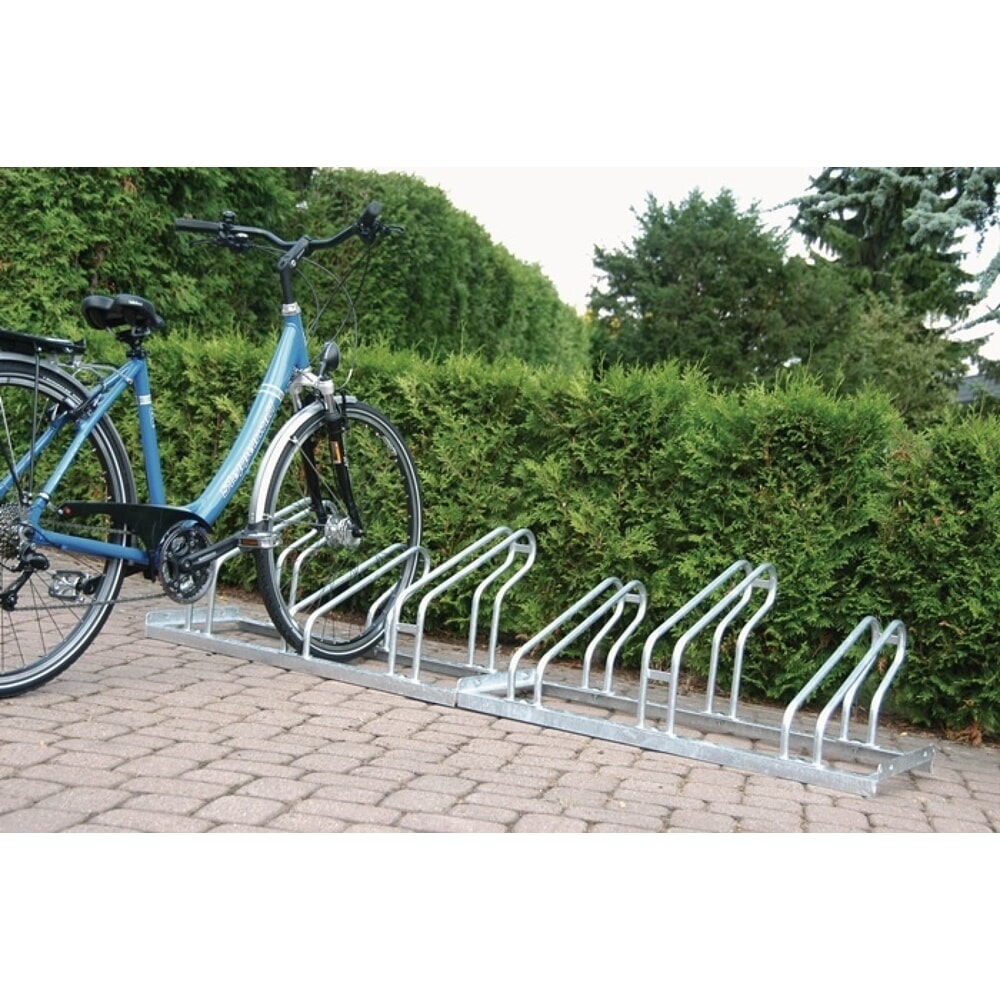 Illustration du produit: Stationnement vélos, nombre de supports vélo 3, galvanisé sur 1 côtés 90°, à visser démonté