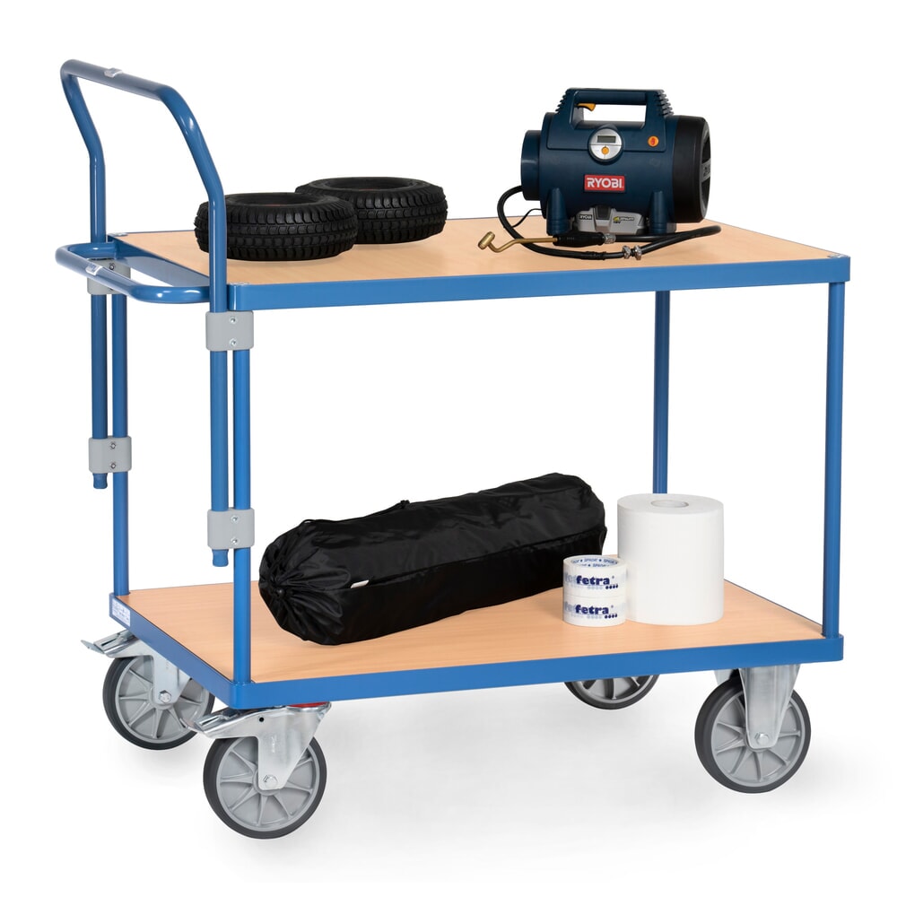 N° de l'image du produit 2 : Arceau de poussée pour chariots de montage et servantes fetra®, réglable en hauteur, largeur 705 mm
