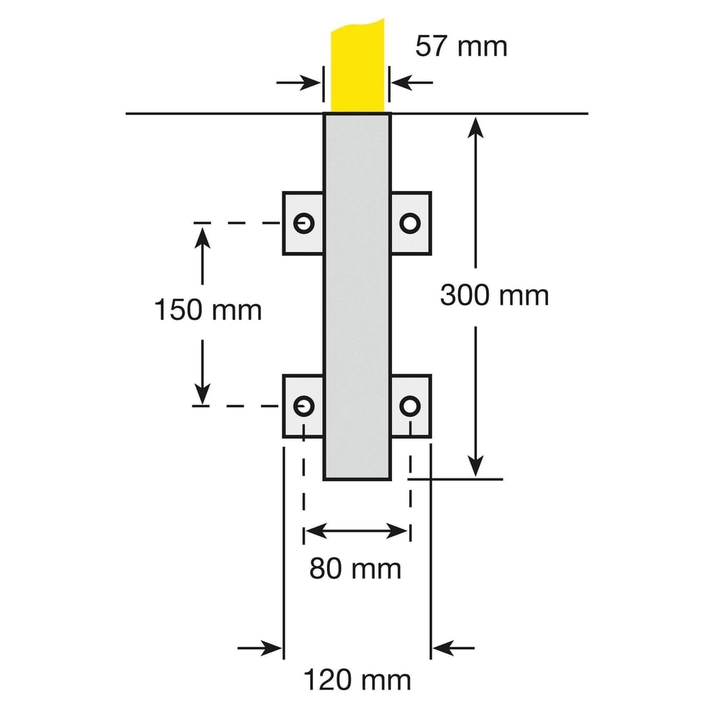 N° de l'image du produit 3 : Douille à enficher pour arceau de protection, fixation latérale amovible