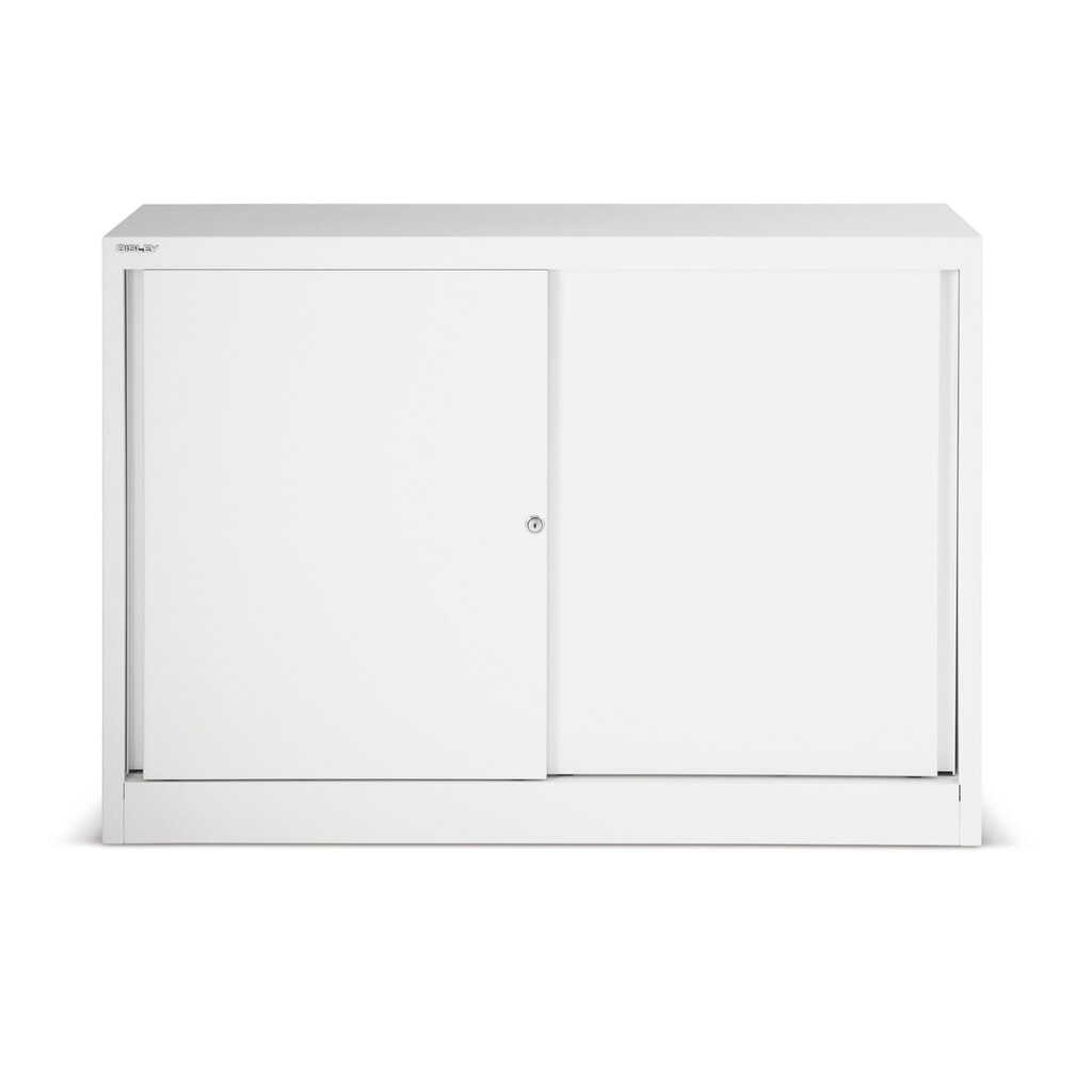 Illustration du produit: Armoire à portes battantes BISLEY Premium, H x l x P 839 x 1 200 x 430 mm, gris clair