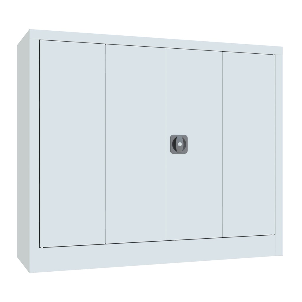 Armoire à porte repliable PAVOY avec 2 tablettes, H x l x P 1 000 x 1 200 x 400 mm, gris clair, gris clair Illustration du produit: Armoire à porte repliable PAVOY avec 2 tablettes, H x l x P 1 000 x 1 200 x 400 mm, gris clair, gris clair