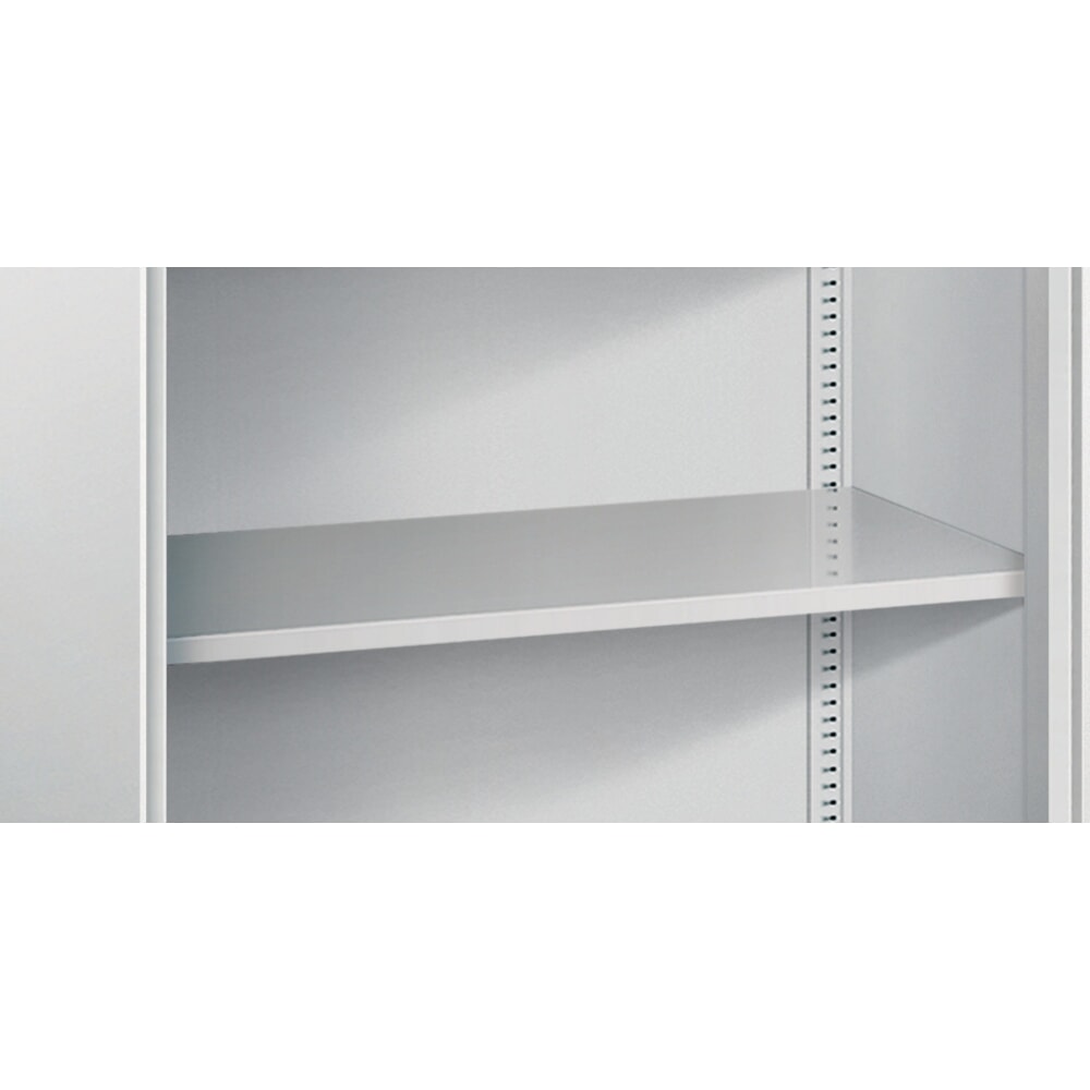 N° de l'image du produit 2 : Armoire à portes battantes C+P Asisto, 3 hauteurs de classeur, largeur 800 mm, gris clair, blanc signalisation