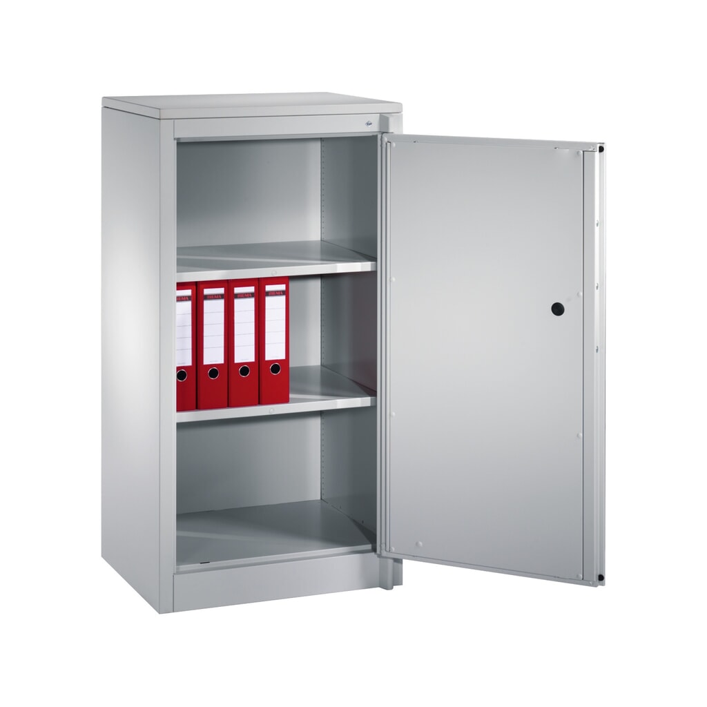 Armoire à portes battantes de sécurité C+P, 3 niveaux, H x l x P 1 226 x 650 x 500 mm, gris clair/gris clair, Gris clair N° de l'image du produit 3 : Armoire à portes battantes de sécurité C+P, 3 niveaux, H x l x P 1 226 x 650 x 500 mm, gris clair/gris clair, Gris clair