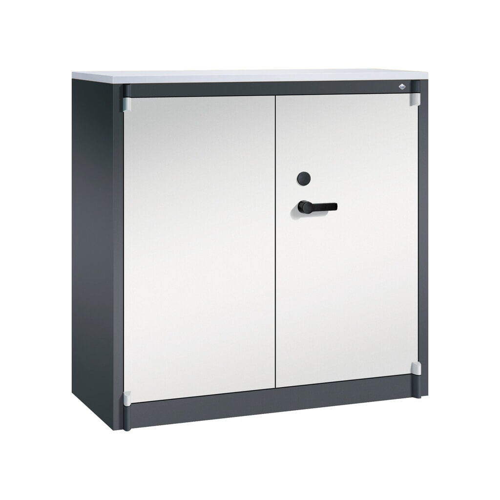 Armoire à portes battantes de sécurité C+P, 3 niveaux, H x l x P 1 226 x 1 200 x 500 mm, Gris clair Illustration du produit: Armoire à portes battantes de sécurité C+P, 3 niveaux, H x l x P 1 226 x 1 200 x 500 mm, Gris clair