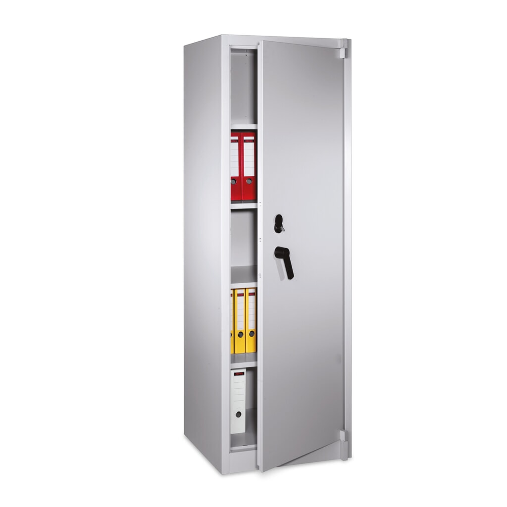 Armoire à portes battantes de sécurité C+P, 5 niveaux, H x l x P 1 950 x 650 x 500 mm, gris clair/gris clair Illustration du produit: Armoire à portes battantes de sécurité C+P, 5 niveaux, H x l x P 1 950 x 650 x 500 mm, gris clair/gris clair