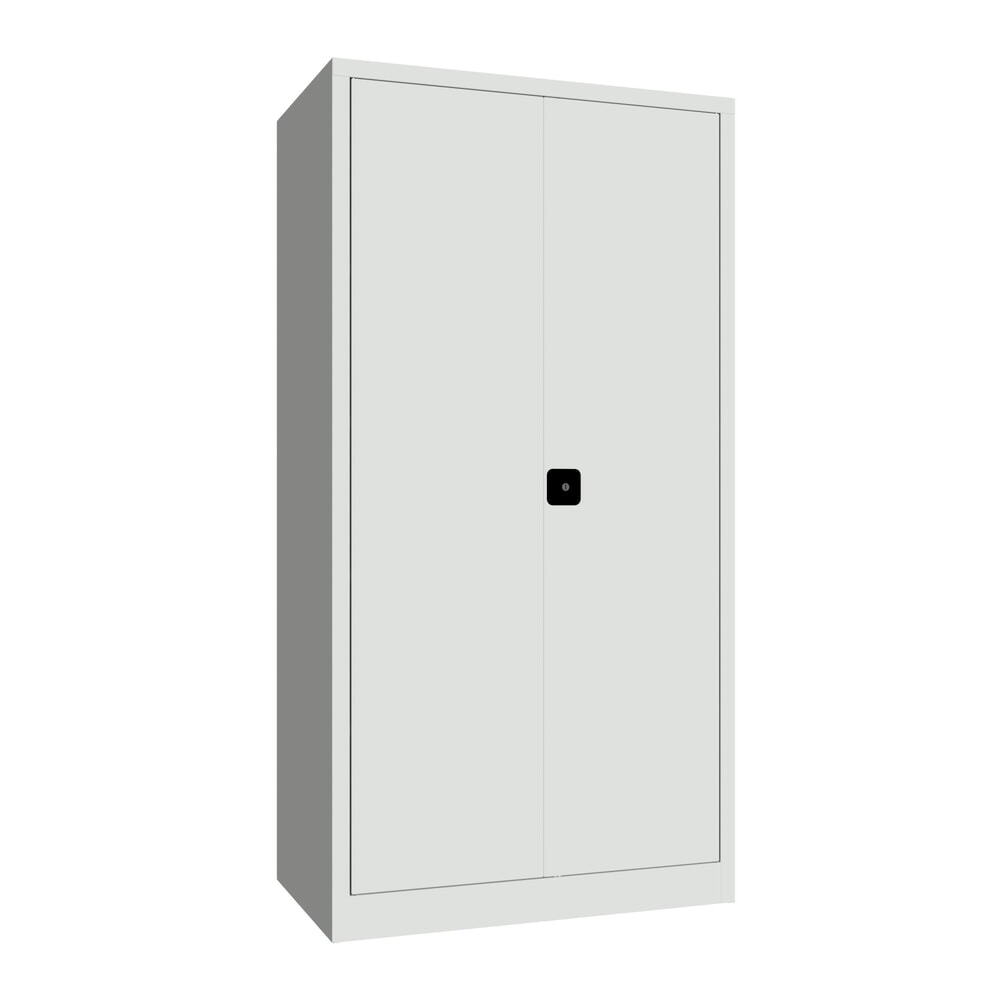 Illustration du produit: Armoire à portes battantes PAVOY, 4 tablettes, H x l x P 1 950 x 1 000 x 600 mm, gris clair, gris clair