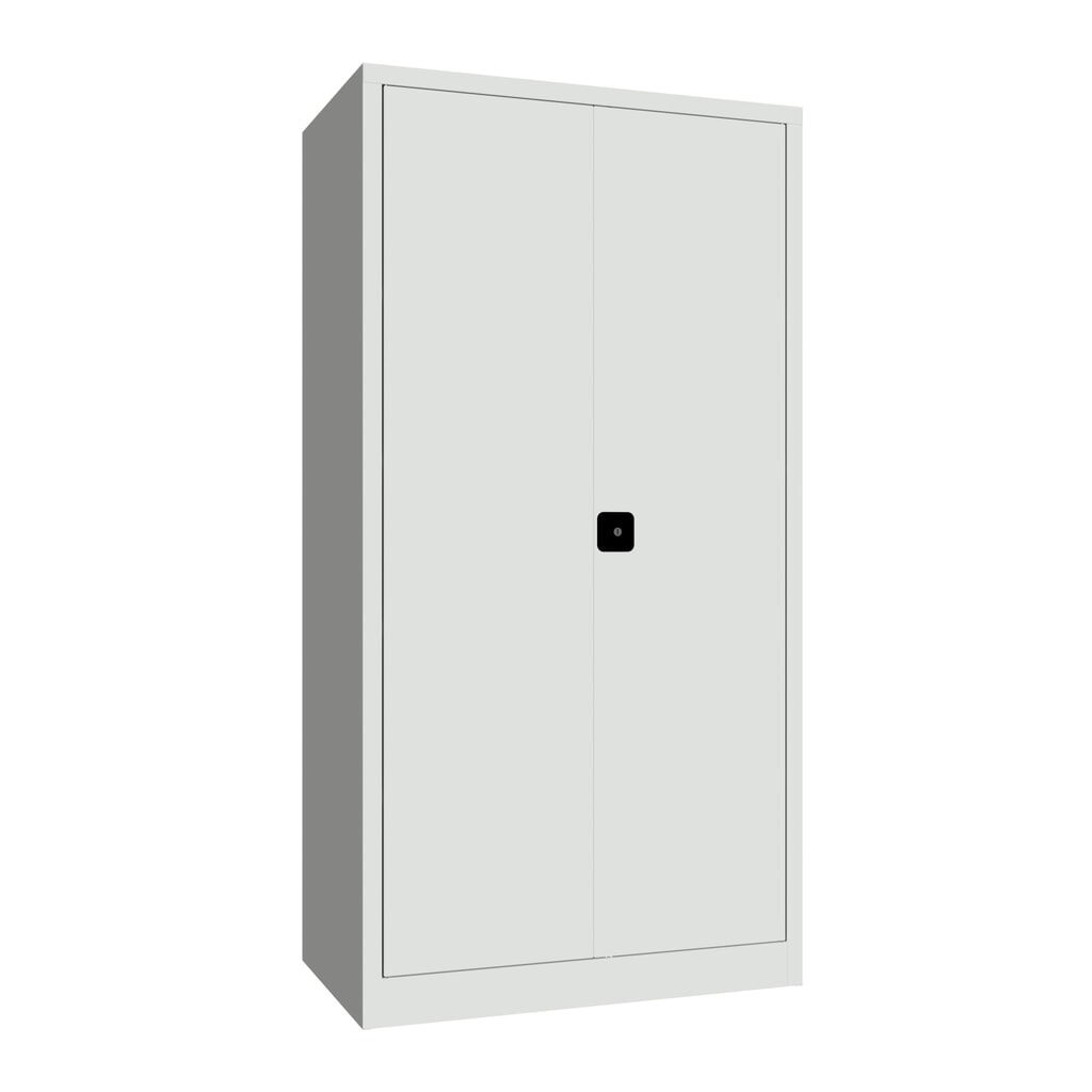 Armoire à portes battantes PAVOY, 4 tablettes, H x l x P 1 950 x 1 000 x 600 mm, gris clair, gris clair Illustration du produit: Armoire à portes battantes PAVOY, 4 tablettes, H x l x P 1 950 x 1 000 x 600 mm, gris clair, gris clair