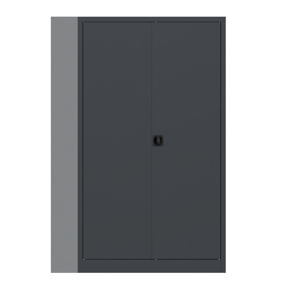 Illustration du produit: Armoire à portes battantes PAVOY, 4 tablettes, H x l x P 1 950 x 1 200 x 600 mm, gris anthracite, gris anthracite