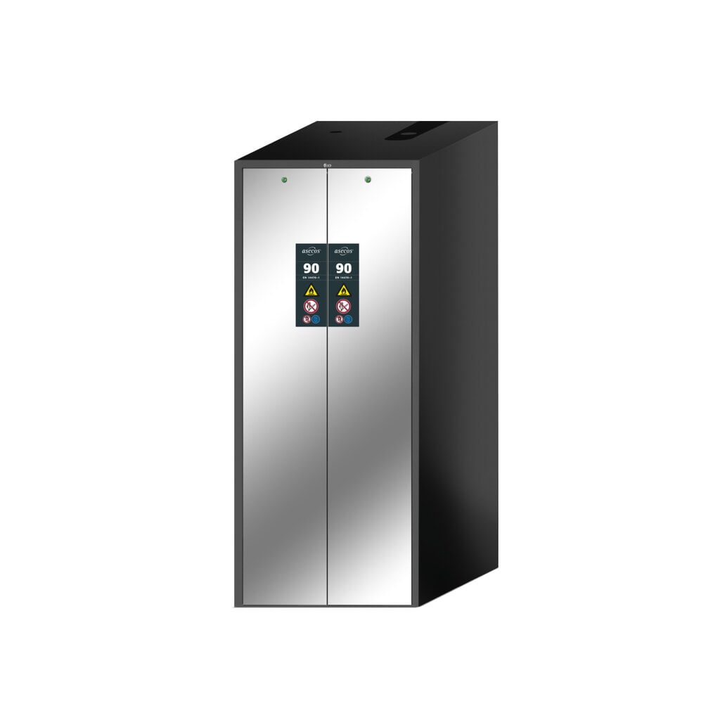 asecos® Armoire coupe-feu V-MOVE-90 avec tiroir vertical, HxlxP. 1 966 x 819 x 860 mm, anthracite, acier inoxydable Illustration du produit: asecos® Armoire coupe-feu V-MOVE-90 avec tiroir vertical, HxlxP. 1 966 x 819 x 860 mm, anthracite, acier inoxydable