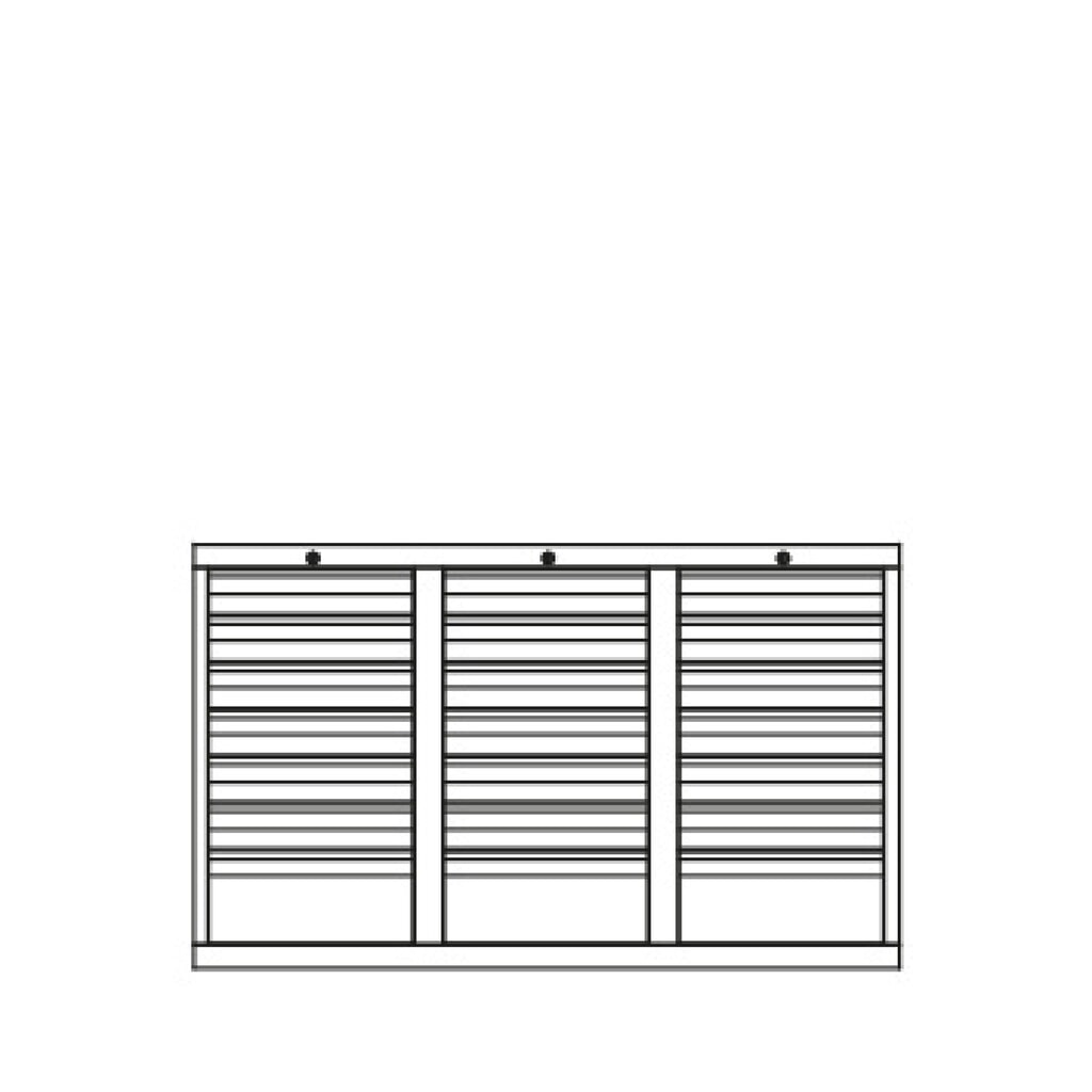 Armoire à tiroirs légère PAVOY, guidage à coulissement, tiroirs 18 x 100 mm + 3 x 200 mm, largeur 1 500 mm, bleu gentiane, gris clair N° de l'image du produit 6 : Armoire à tiroirs légère PAVOY, guidage à coulissement, tiroirs 18 x 100 mm + 3 x 200 mm, largeur 1 500 mm, bleu gentiane, gris clair