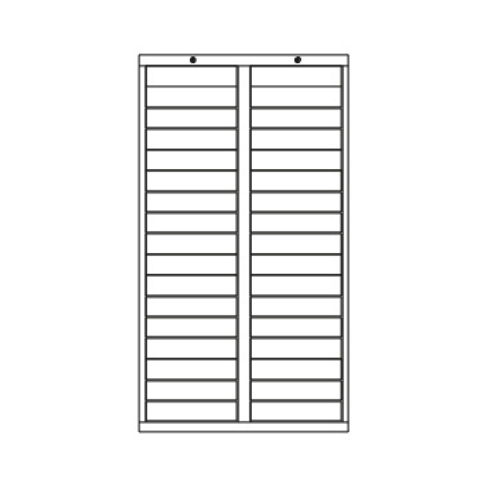 N° de l'image du produit 4 : Armoire à tiroirs légère PAVOY, guidage à coulissement, tiroirs 34 x 100 mm, largeur 1 000 m, bleu gentiane, gris clair