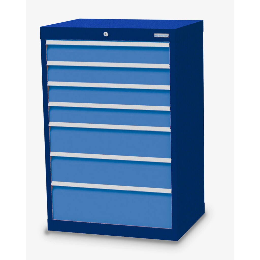 Illustration du produit: Armoire à tiroirs Profi, tiroirs de 4 x 100 + 2 x 150 + 1 x 200 mm, H x l x P 1 019 x 680 x 500 mm Bedrunka+Hirth, bleu gentiane, bleu clair