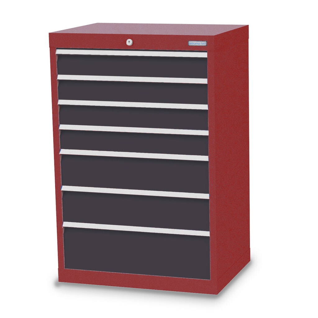 Armoire à tiroirs Profi, tiroirs de 4 x 100 + 2 x 150 + 1 x 200 mm, H x l x P 1 019 x 680 x 500 mm Bedrunka+Hirth, rouge rubis, gris anthracite Illustration du produit: Armoire à tiroirs Profi, tiroirs de 4 x 100 + 2 x 150 + 1 x 200 mm, H x l x P 1 019 x 680 x 500 mm Bedrunka+Hirth, rouge rubis, gris anthracite