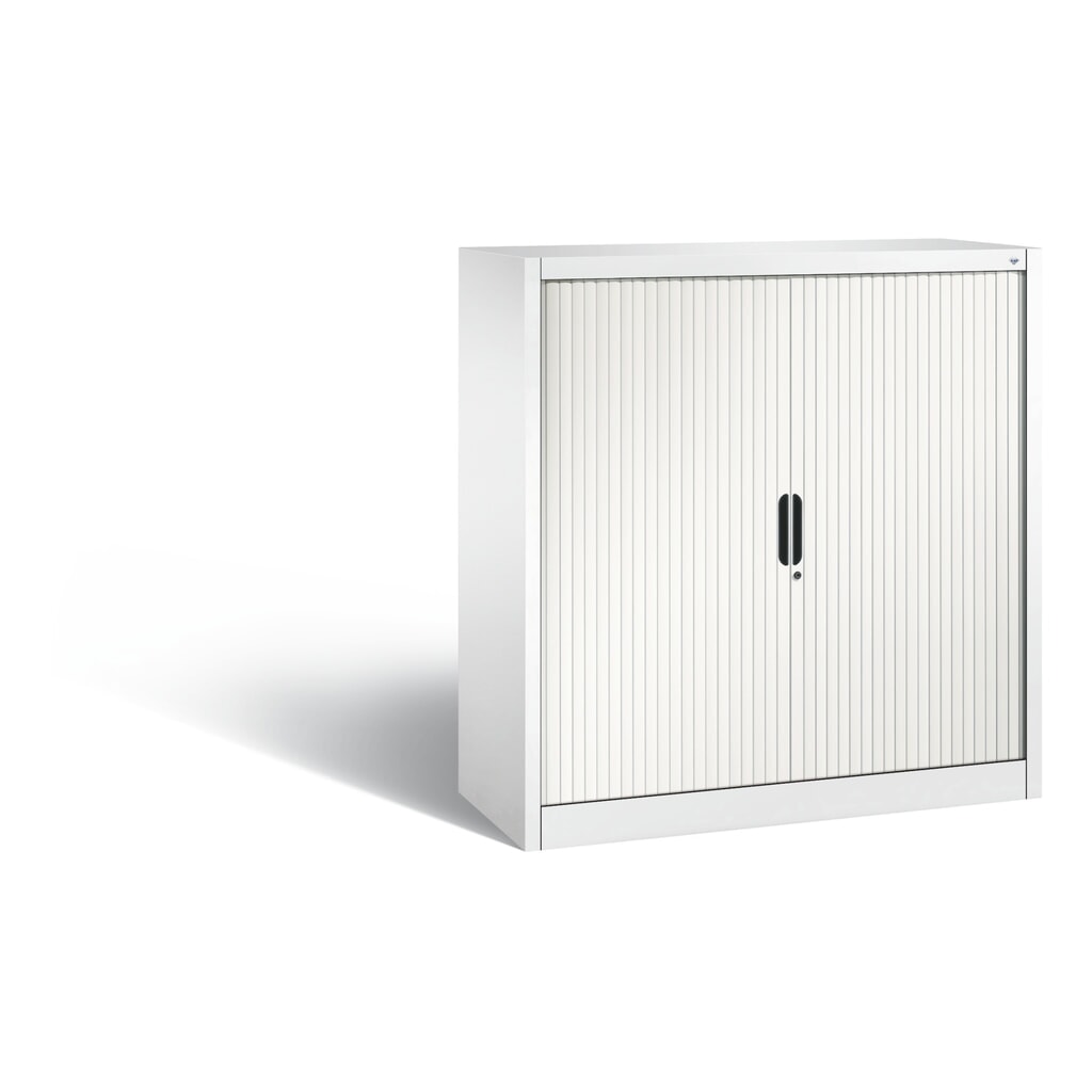 Armoire à volet roulant C+P, 3 hauteurs de classeur, largeur 1 200 mm, blanc pur Illustration du produit: Armoire à volet roulant C+P, 3 hauteurs de classeur, largeur 1 200 mm, blanc pur