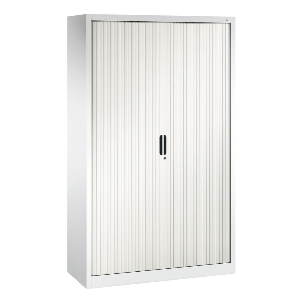 Armoire à volet roulant C+P, 5 hauteurs de classeur, largeur 1 200 mm, blanc pur Illustration du produit: Armoire à volet roulant C+P, 5 hauteurs de classeur, largeur 1 200 mm, blanc pur