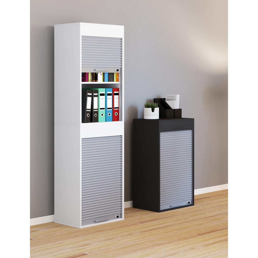 Armoire de bureau Aktos XL, gris N° de l'image du produit 2 : Armoire de bureau Aktos XL, gris