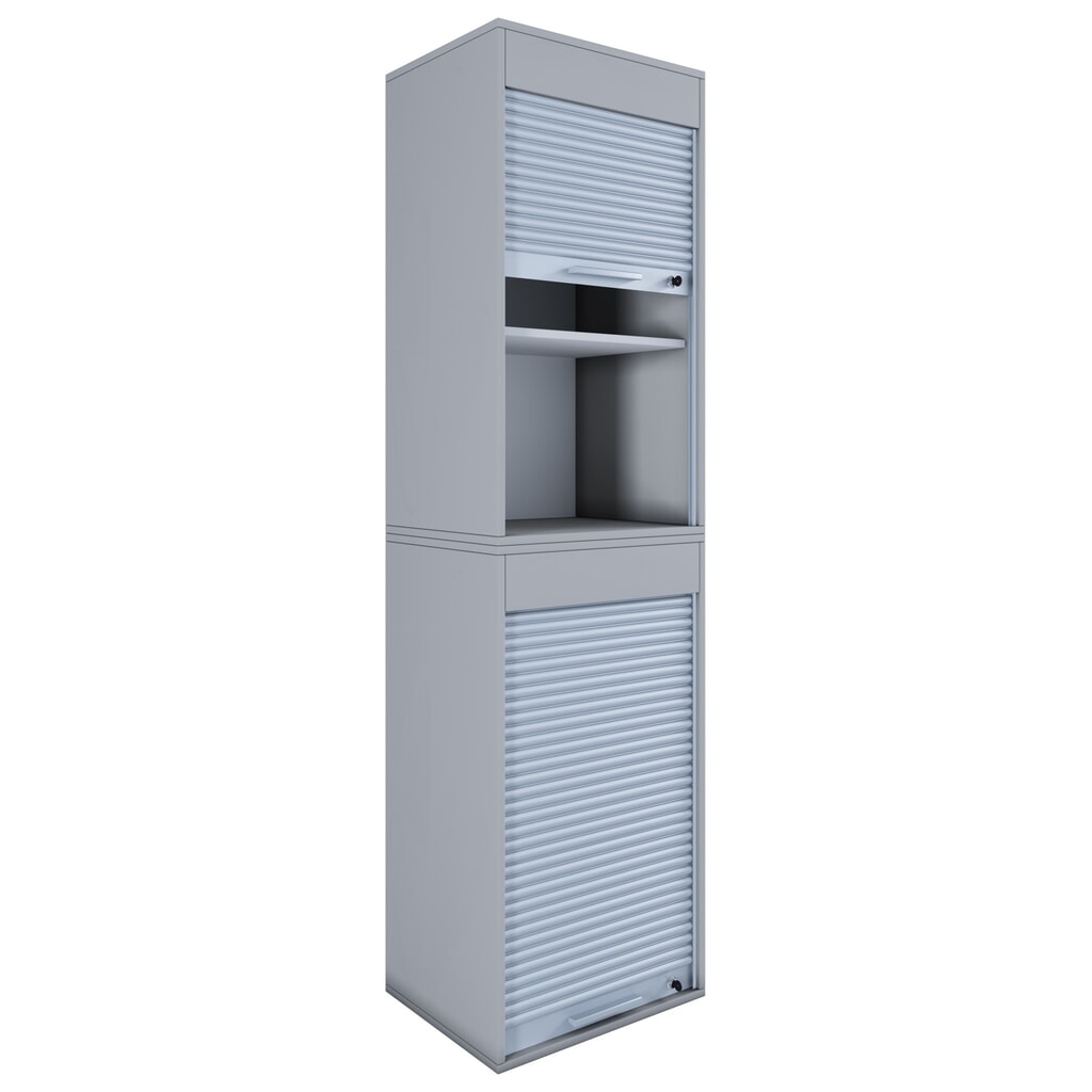 Armoire de bureau Aktos XL, gris N° de l'image du produit 1 : Armoire de bureau Aktos XL, gris