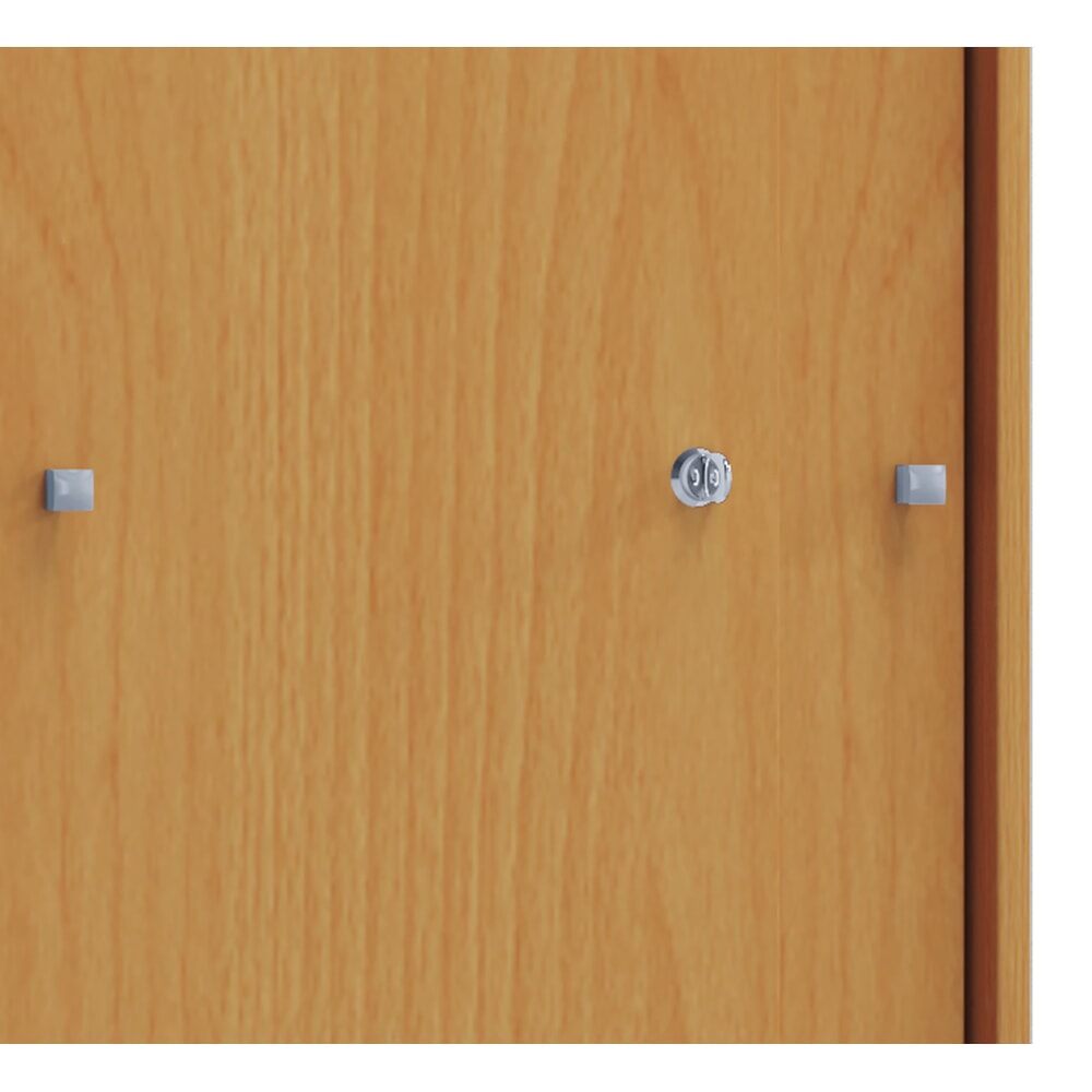 N° de l'image du produit 3 : Lona Armoire de bureau avec portes coulissantes, 3 compartiments, hêtre, 1 110 x 700 x 400 mm