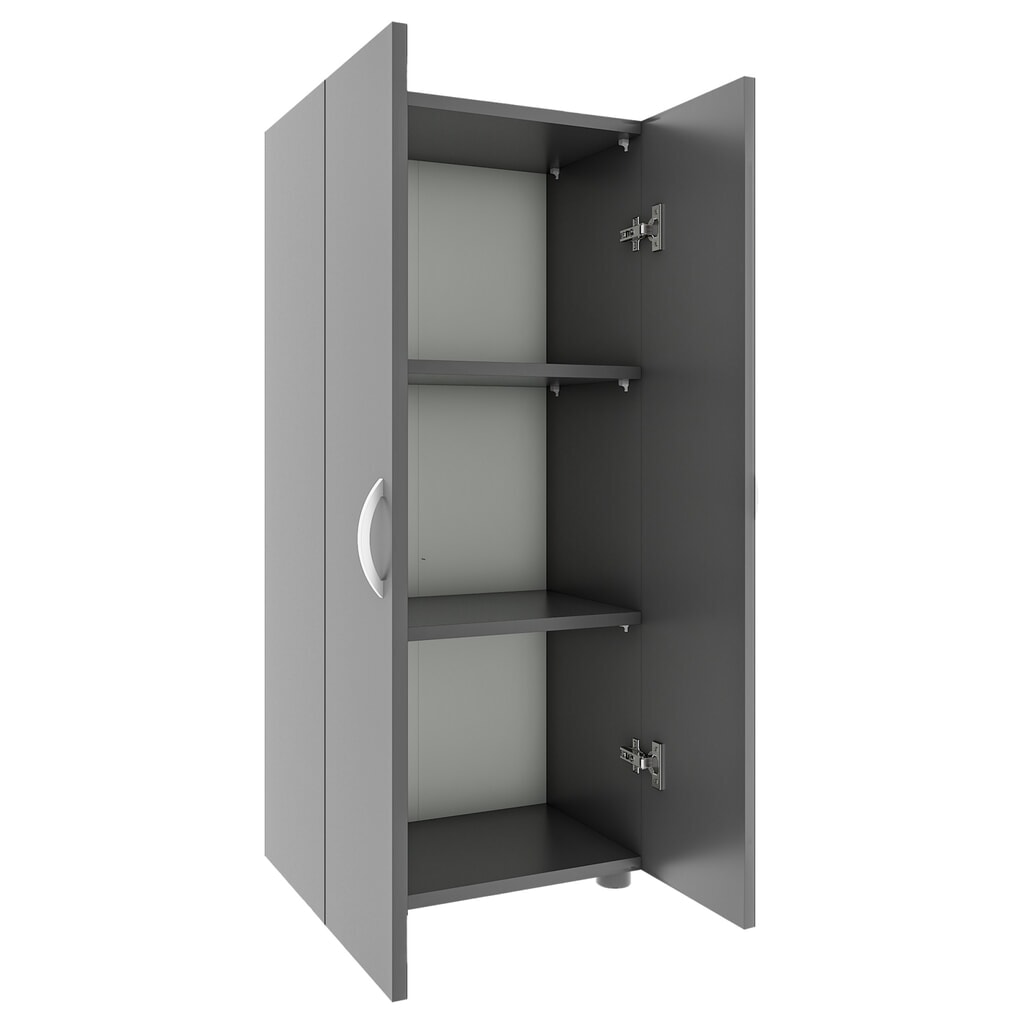 N° de l'image du produit 5 : Armoire de bureau VCM Ulas 3 compartiments, anthracite