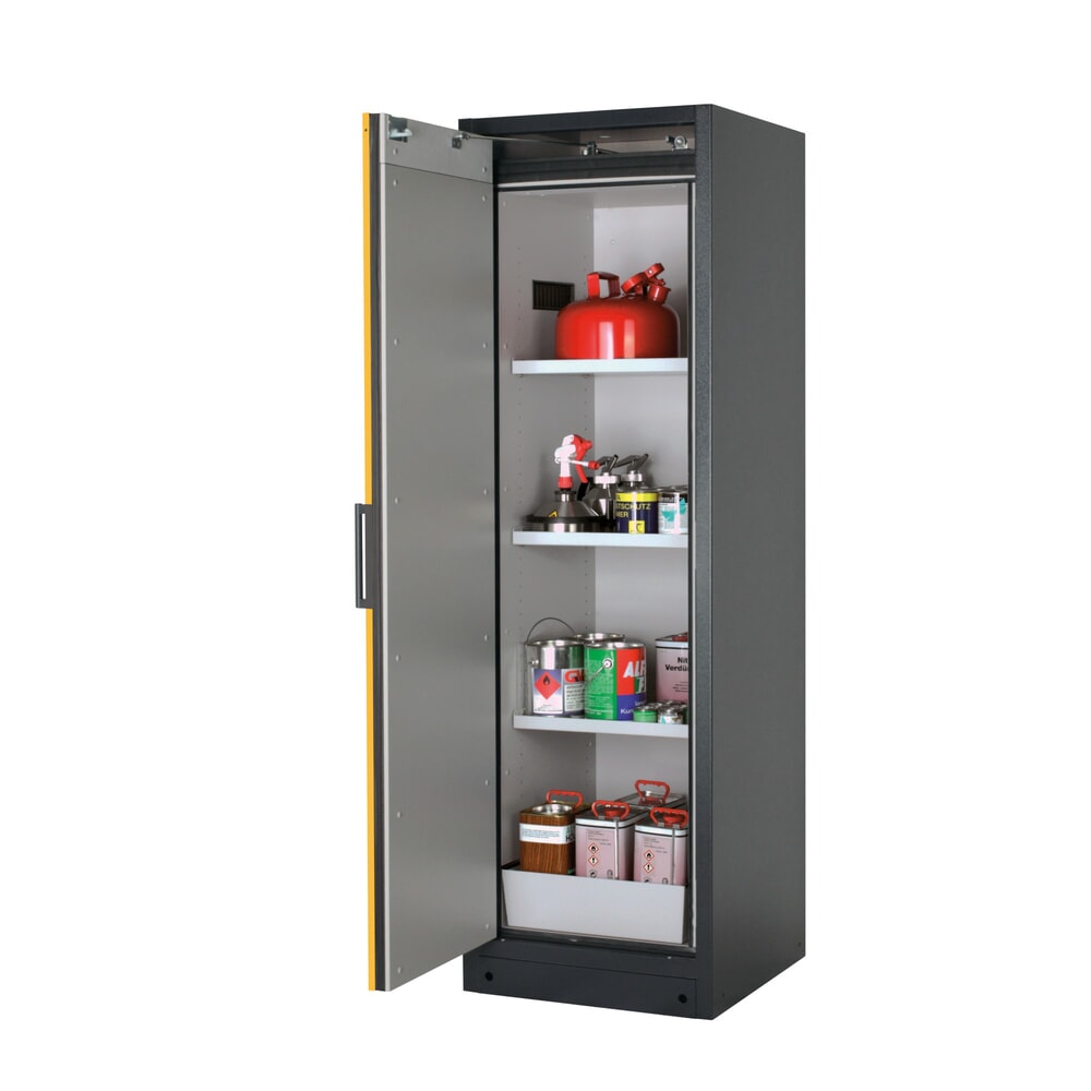 Illustration du produit: Armoire coupe-feu asecos® Q-PEGASUS / type 90, 3 tablettes, haut. x larg. x prof. 1 953 x 599 x 615 mm, jaune d’or