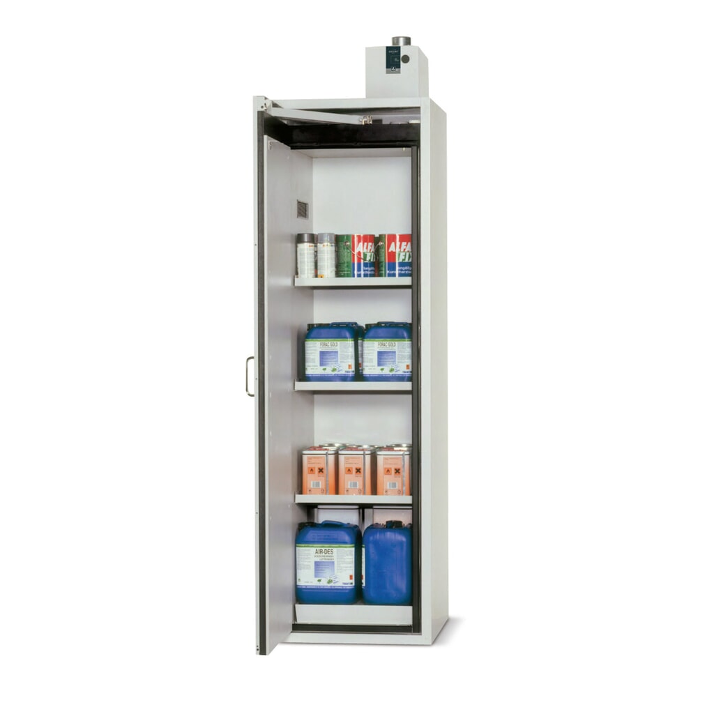 Illustration du produit: Armoire coupe-feu asecos® S-CLASSIC / type 90, haut. x larg. x prof. 1 968 x 600 x 615 mm, jaune d’or