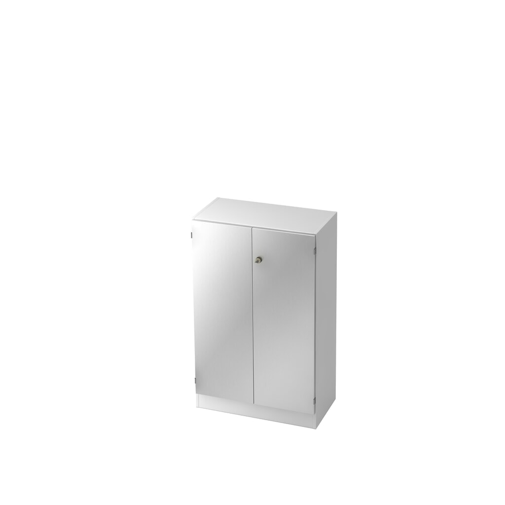 Armoire Hammerbacher 3OH avec socle SG blanc/argenté Illustration du produit: Armoire Hammerbacher 3OH avec socle SG blanc/argenté