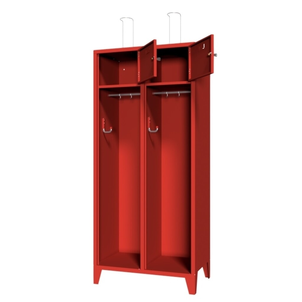 Armoire incendie PAVOY avec pieds + cadre porte-étiquette, HxlxP 1 850 x 830 x 500 mm N° de l'image du produit 2 : Armoire incendie PAVOY avec pieds + cadre porte-étiquette, HxlxP 1 850 x 830 x 500 mm