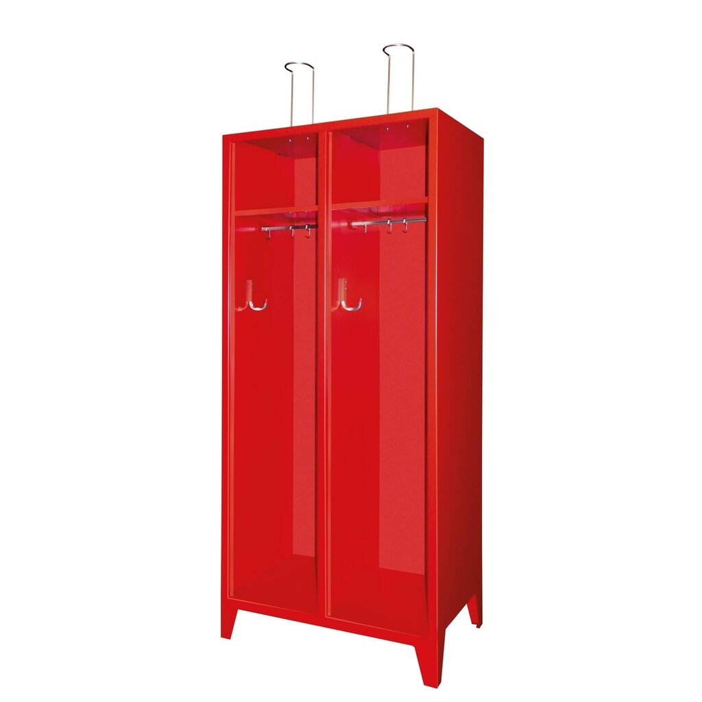 Armoire incendie PAVOY avec pieds + casier, HxlxP 1 850 x 830 x 500 mm N° de l'image du produit 2 : Armoire incendie PAVOY avec pieds + casier, HxlxP 1 850 x 830 x 500 mm