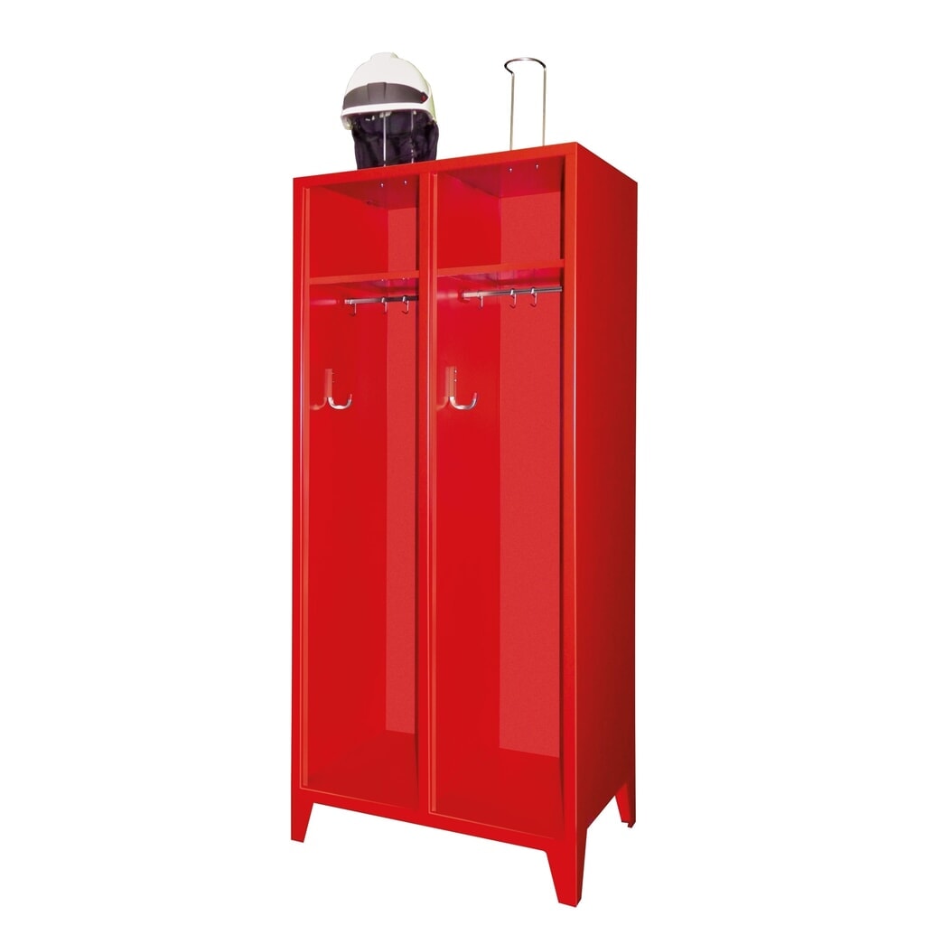 Armoire incendie PAVOY avec pieds + casier, HxlxP 1 850 x 830 x 500 mm N° de l'image du produit 3 : Armoire incendie PAVOY avec pieds + casier, HxlxP 1 850 x 830 x 500 mm