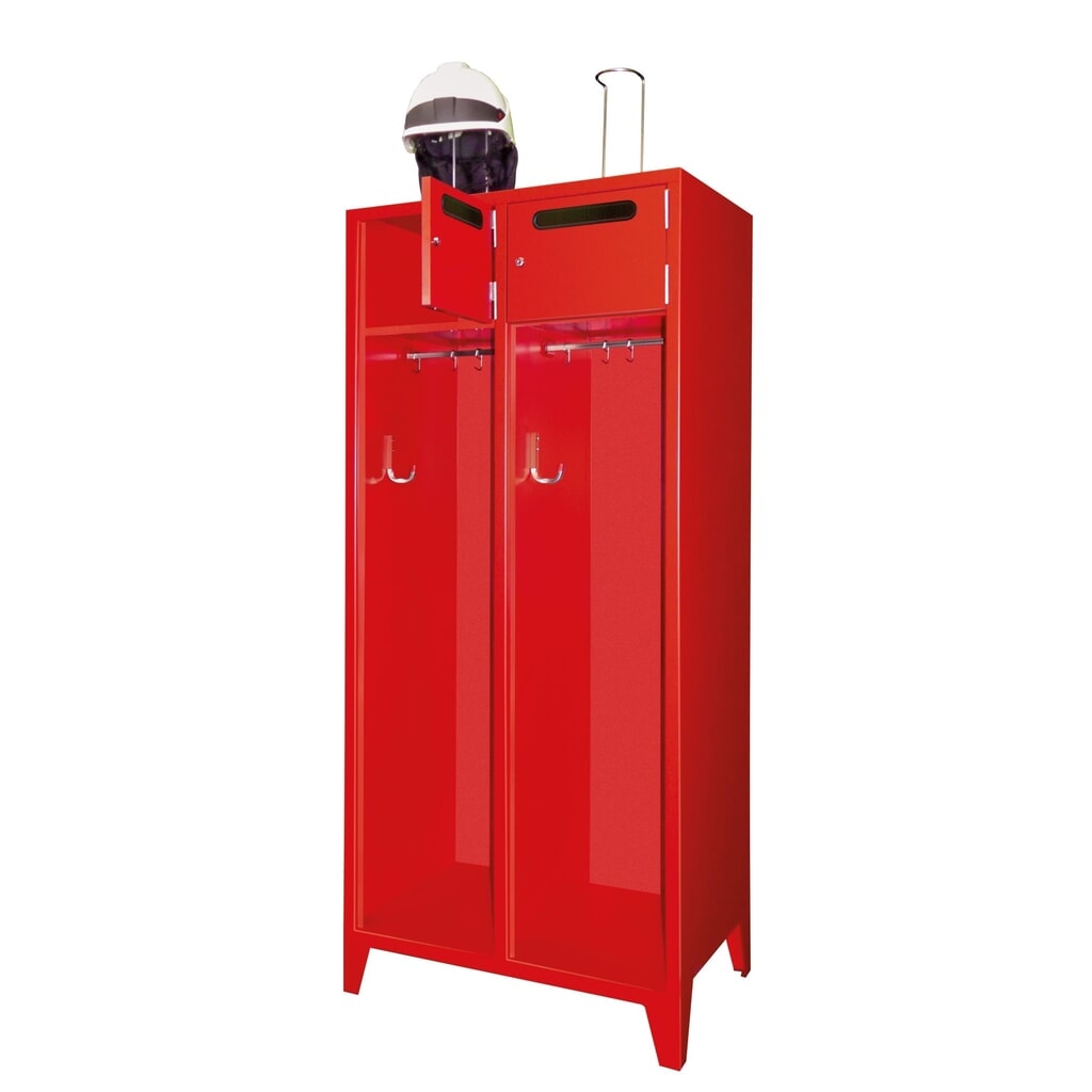 Illustration du produit: Armoire incendie PAVOY avec pieds et fente, H x l x P 1 850 x 830 x 500 mm