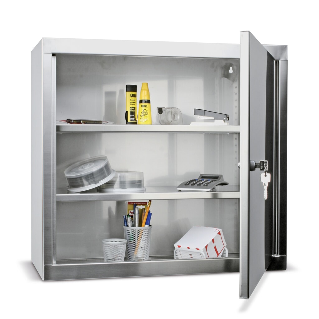 Armoire suspendue en acier inoxydable, H x l x P 600 x 350 x 320 mm Illustration du produit: Armoire suspendue en acier inoxydable, H x l x P 600 x 350 x 320 mm