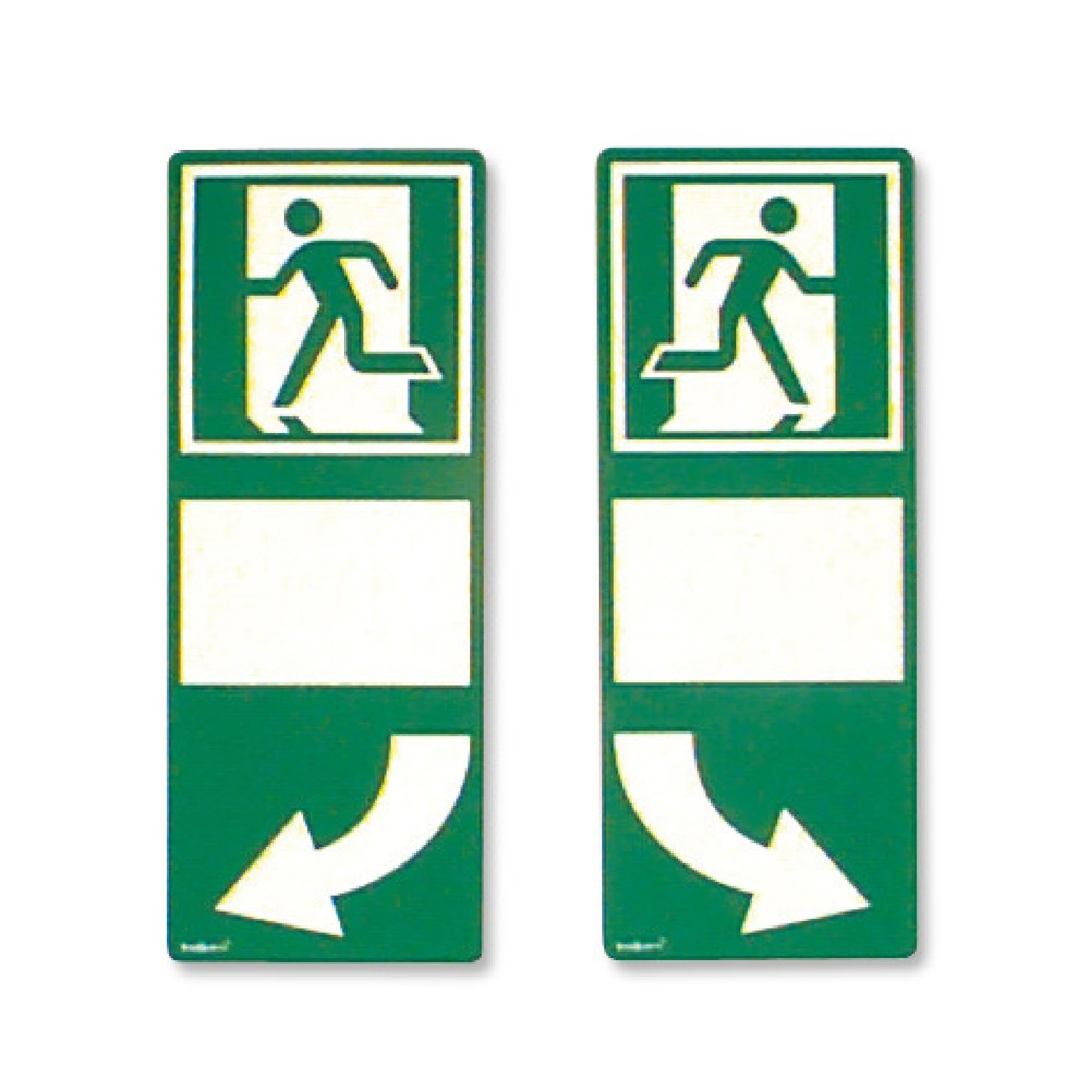Illustration du produit: SafetyMarking® Arrière-plan pour poignées de porte, orienté vers la droite, H x l 255 x 100 mm