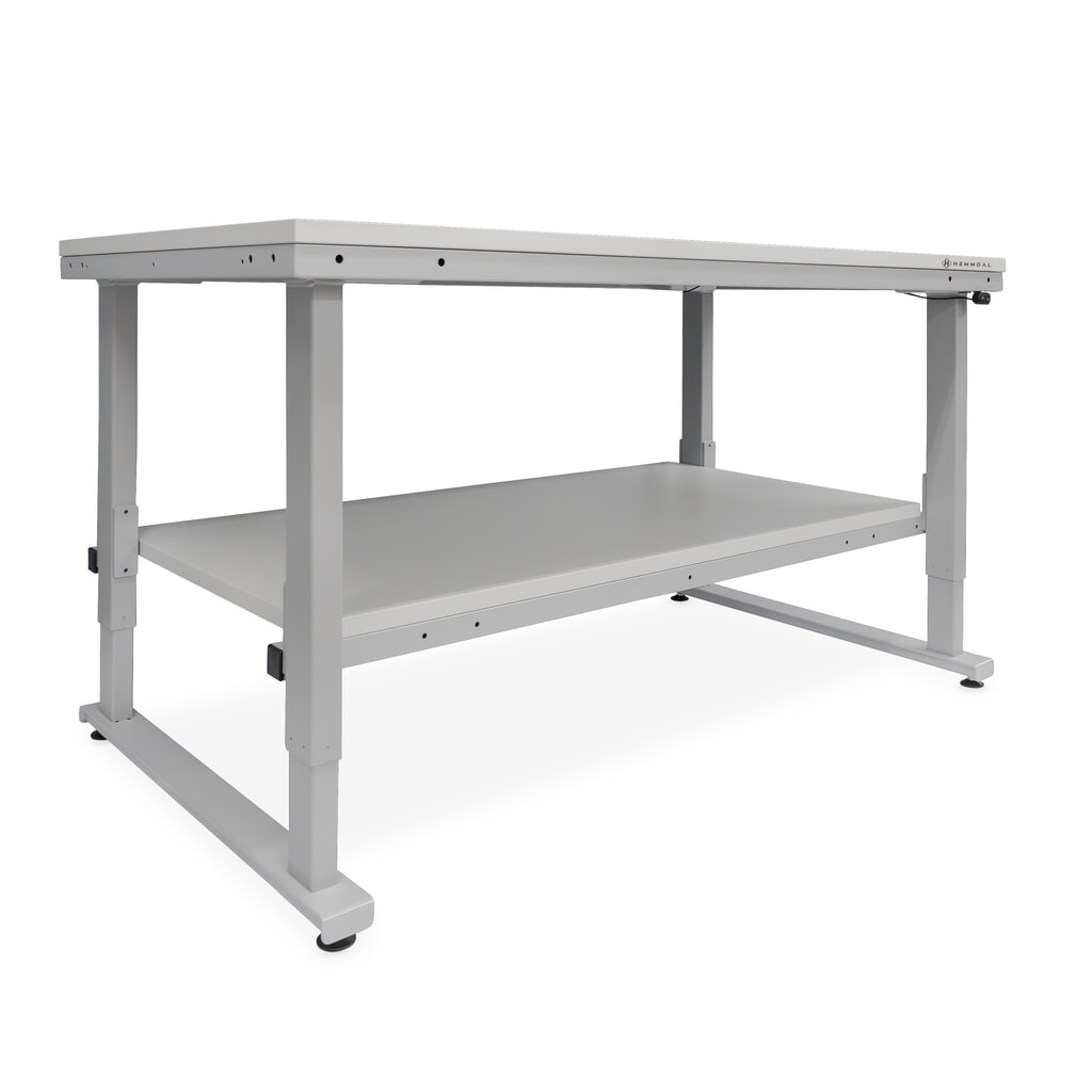HEMMDAL table d’emballage à hauteur réglable électriquement ERGO 4, table de base, capacité de charge 300 kg, H x l x P 720-1 220 x 1 600 x 900 mm N° de l'image du produit 6 : HEMMDAL table d’emballage à hauteur réglable électriquement ERGO 4, table de base, capacité de charge 300 kg, H x l x P 720-1 220 x 1 600 x 900 mm