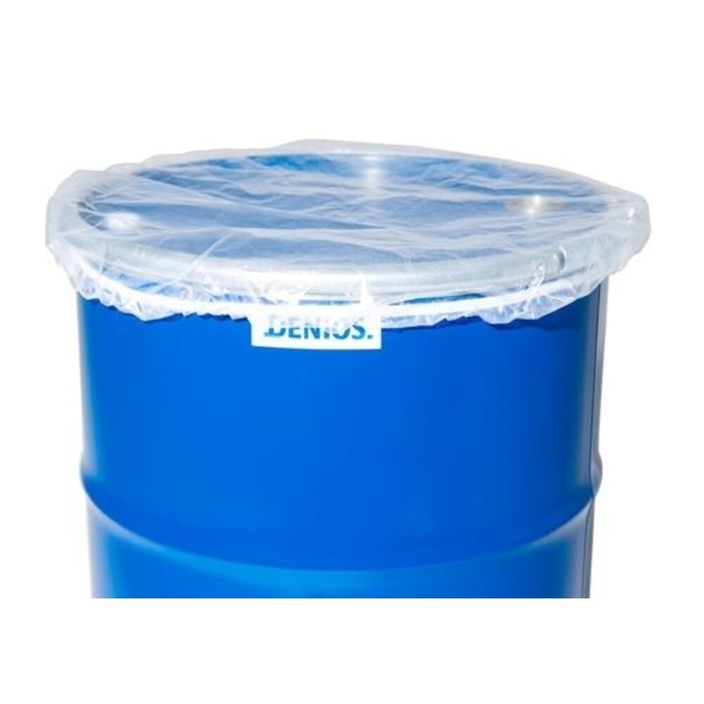 Illustration du produit: Housse de fût transparente pour fûts Denios d’un diamètre maximal de 620 mm, lot de 10