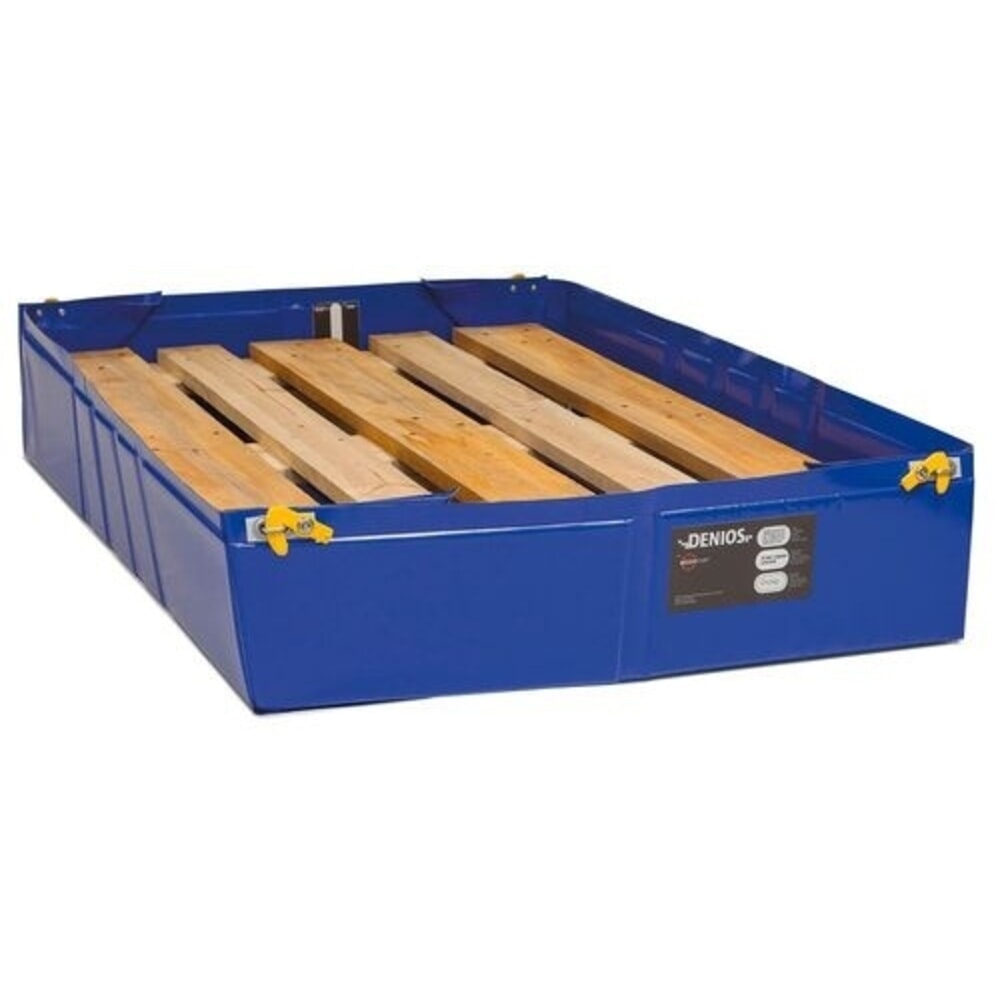 Illustration du produit: Denios bac de rétention réutilisable pliable en plastique, volume de 300 l, H x l x P 225 x 1240 x 1240 mm