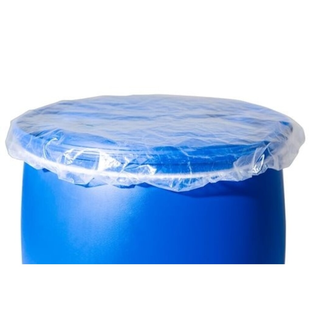N° de l'image du produit 2 : Housse de fût transparente pour fûts Denios d’un diamètre maximal de 620 mm, lot de 10