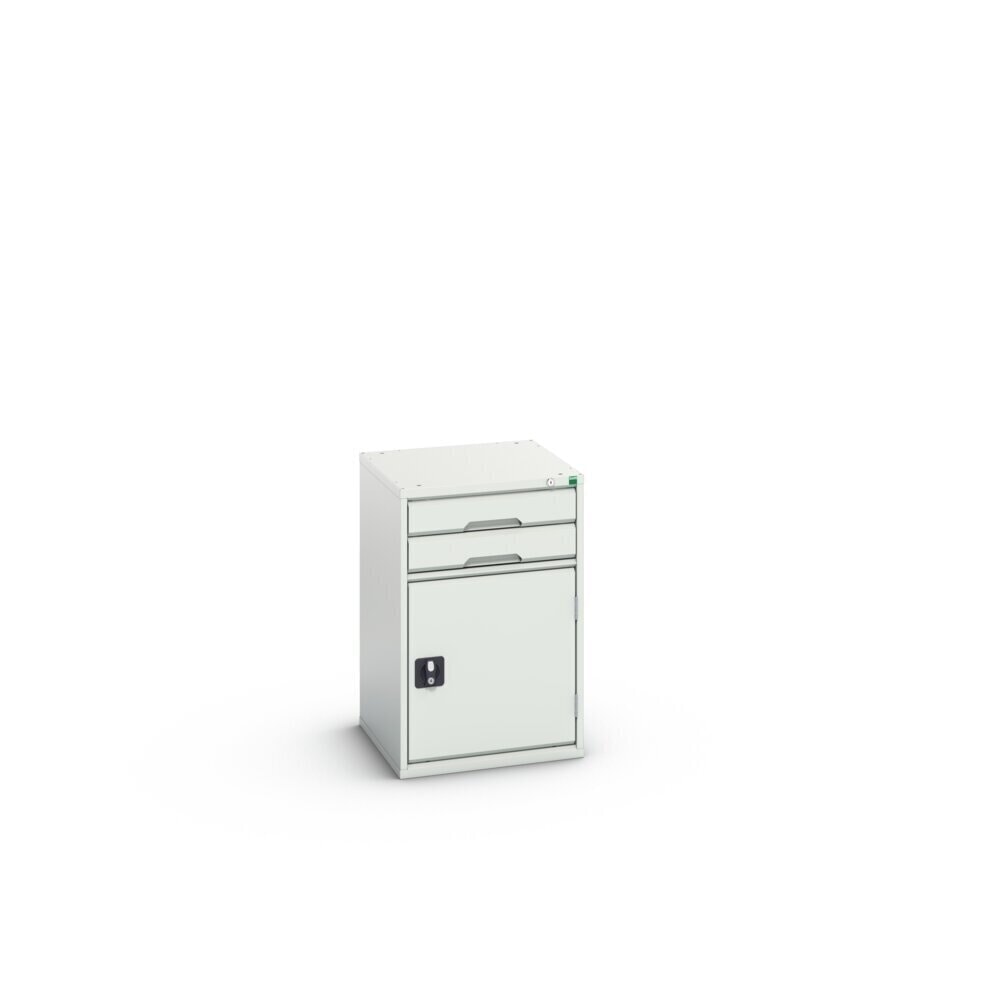 N° de l'image du produit 3 : bott Armoire à tiroirs verso avec porte battante, avec 2 tiroirs et tablette, lxPxH : 525 x 550 x 800 mm