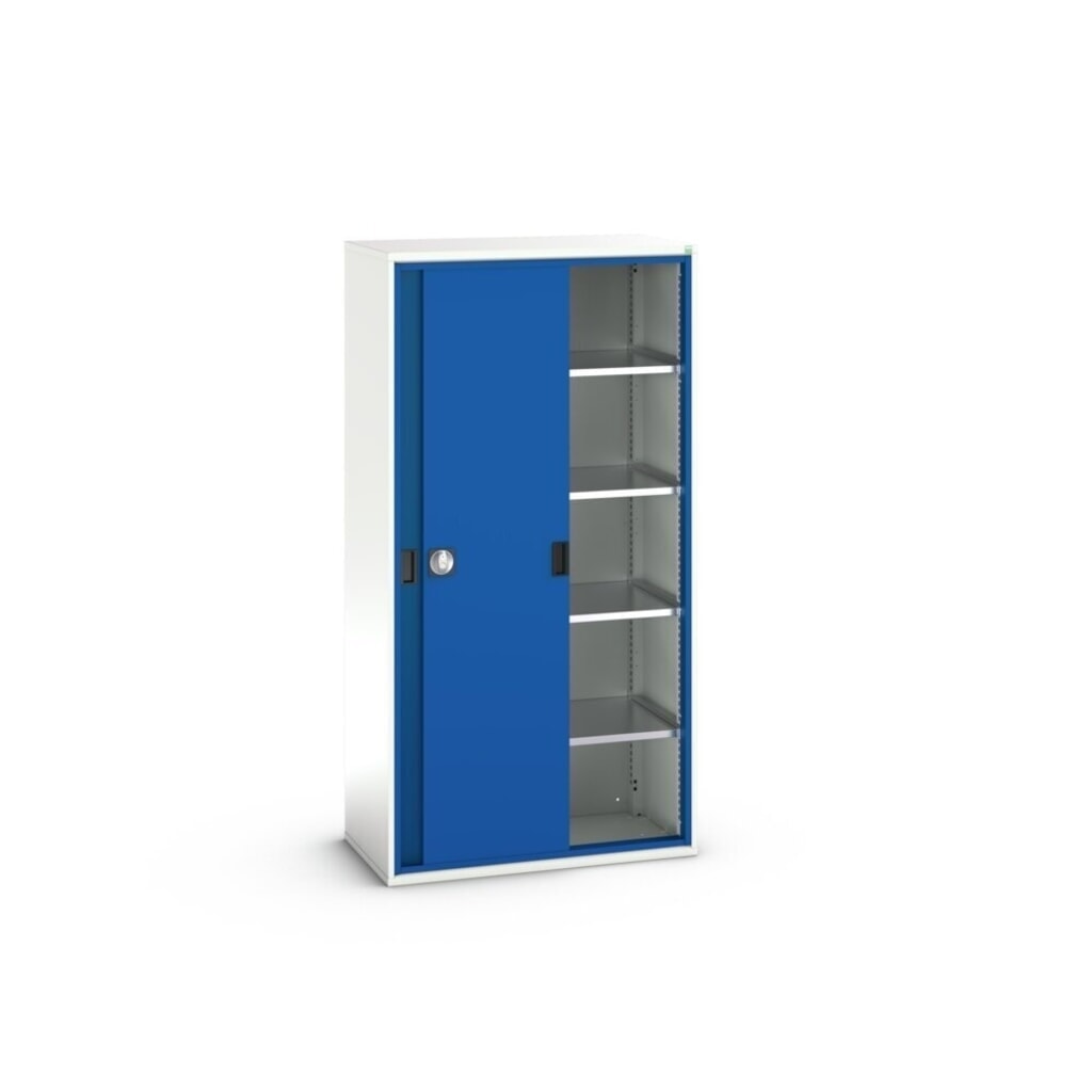 N° de l'image du produit 3 : bott Armoire à portes coulissantes verso, avec 4 tablettes, lxPxH : 1 050 x 550 x 2 000 mm