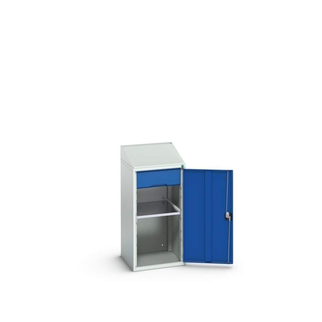 N° de l'image du produit 2 : bott Armoire-pupitre verso, avec 1 tablette et 1 tiroir, lxPxH : 525 x 550 x 1 130 mm