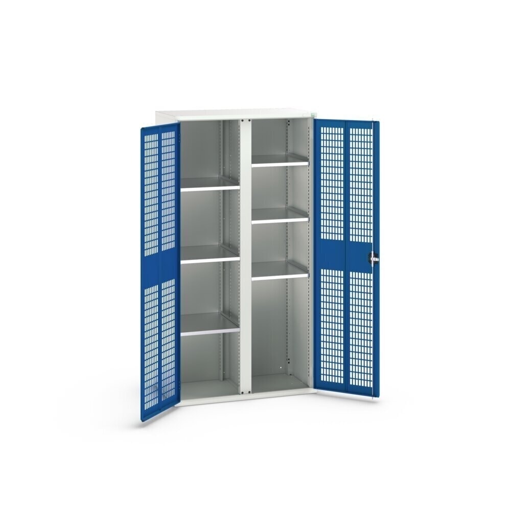 N° de l'image du produit 2 : bott verso Armoire-penderie avec ventilation, avec 6 tablettes et paroi de séparation, lxPxH : 1 050 x 550 x 2 000 mm