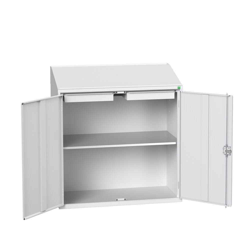 N° de l'image du produit 2 : bott Pupitre verso Economy, avec 1 tablette et 2 tiroirs, lxPxH : 1 050 x 550 x 1 130 mm