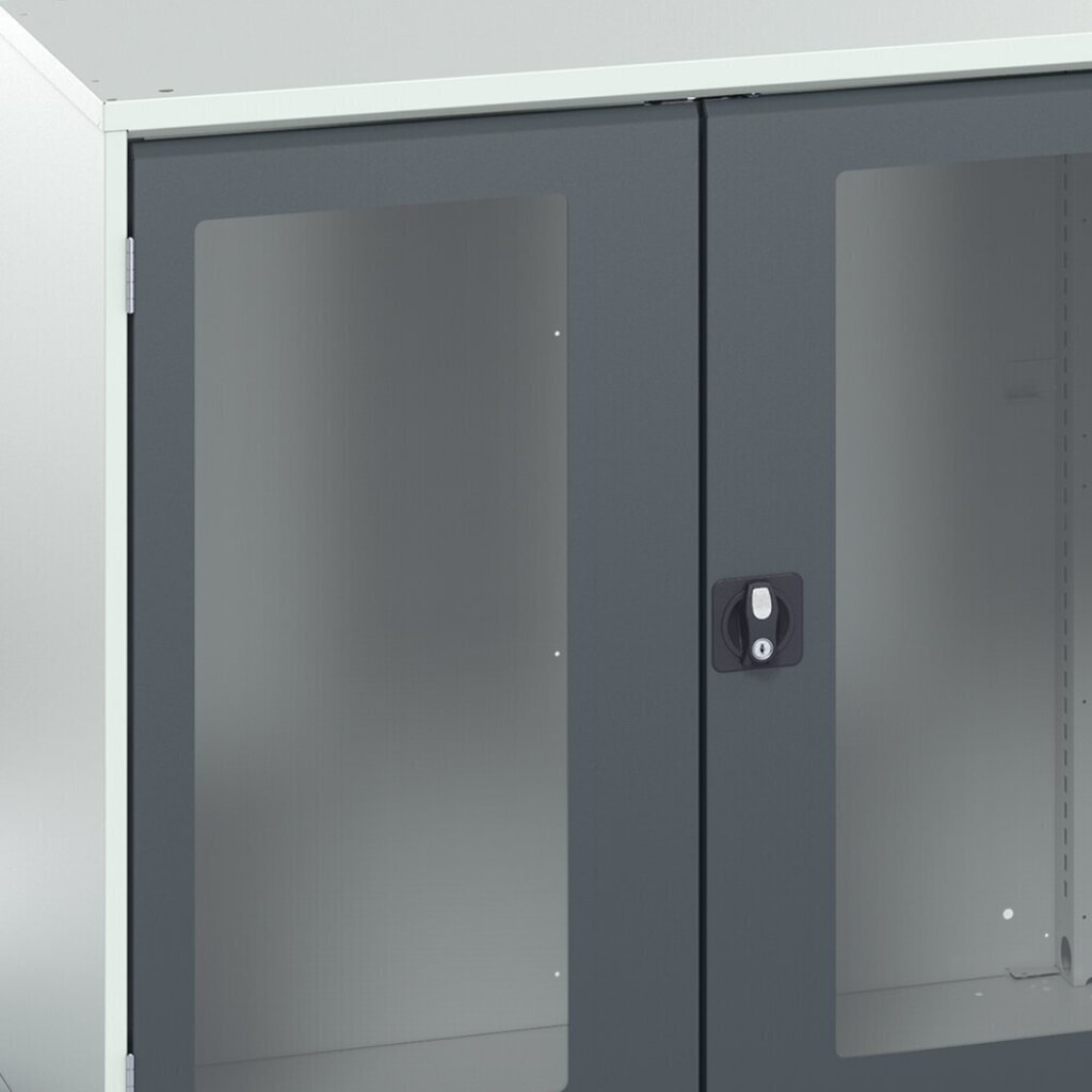 bott Armoire à porte battante verso, porte transparente, avec 4 tablettes, lxPxH : 525 x 350 x 2 000 mm N° de l'image du produit 7 : bott Armoire à porte battante verso, porte transparente, avec 4 tablettes, lxPxH : 525 x 350 x 2 000 mm