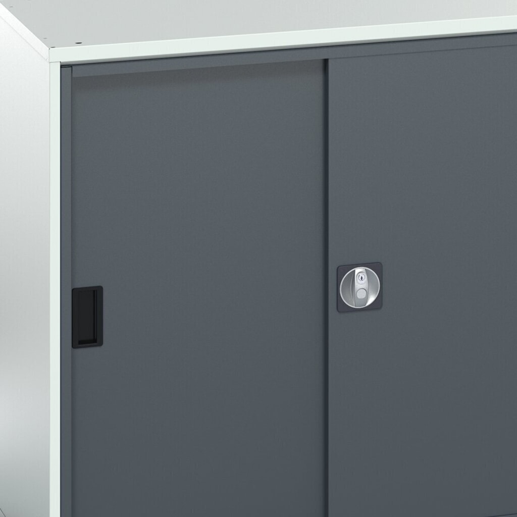 N° de l'image du produit 8 : bott Armoire à portes coulissantes verso, avec 2 tablettes, lxPxH : 1 050 x 550 x 1 000 mm