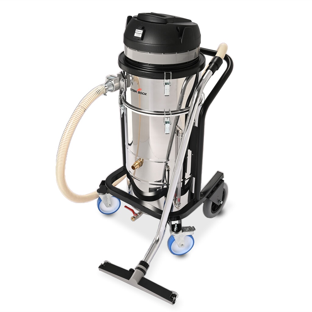 Steinbock® aspirateur d’huile et de copeaux à pompe VS 2/90 SUB OIL, puissance max. 2 600 W, capacité 90 l, acier inoxydable N° de l'image du produit 1 : Steinbock® aspirateur d’huile et de copeaux à pompe VS 2/90 SUB OIL, puissance max. 2 600 W, capacité 90 l, acier inoxydable