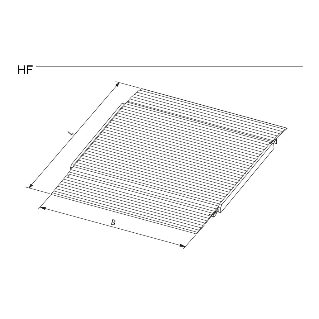N° de l'image du produit 5 : Altec quai de chargement HF, languette mobile pour un angle d’approche faible, TK 4 000 kg, l x L 1 250 x 1.235 mm