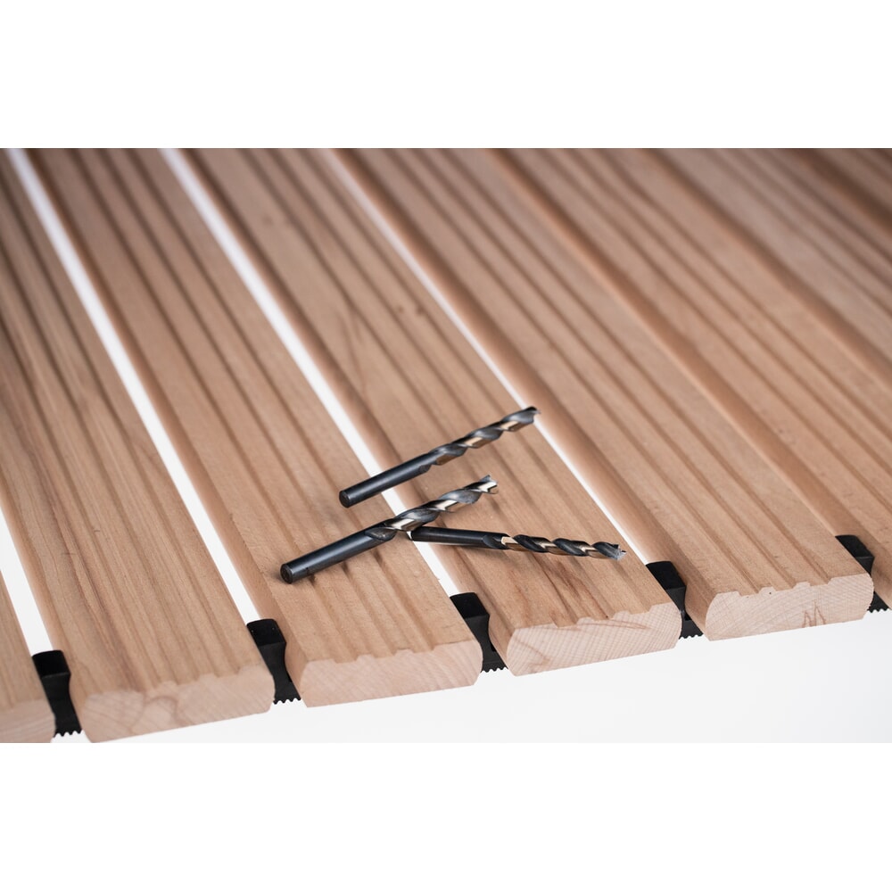 N° de l'image du produit 4 : Grille en bois Yoga Industrie, avec cales de rehausse et biseau, largeur 800 mm