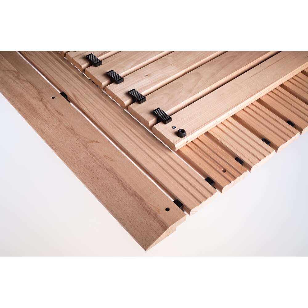 N° de l'image du produit 5 : Grille en bois Yoga Industrie, avec cales de rehausse et biseau, largeur 800 mm