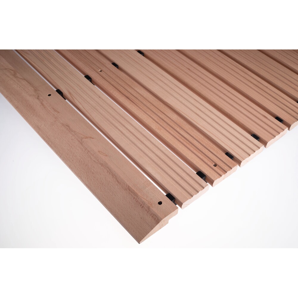 N° de l'image du produit 6 : Grille en bois Yoga Industrie, avec cales de rehausse et biseau, largeur 800 mm